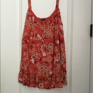 Torrid Orange floral strap blouse